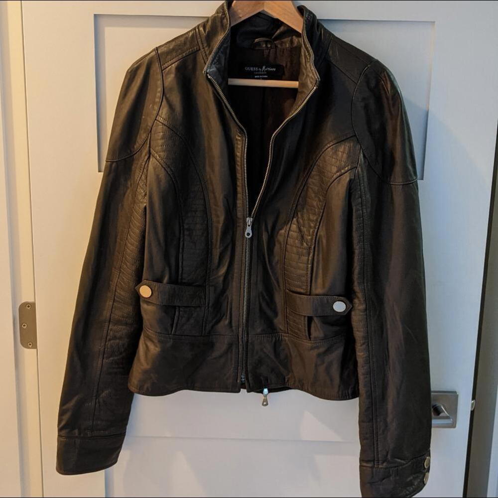Stylish Designer Dark Olive Leather Jacket